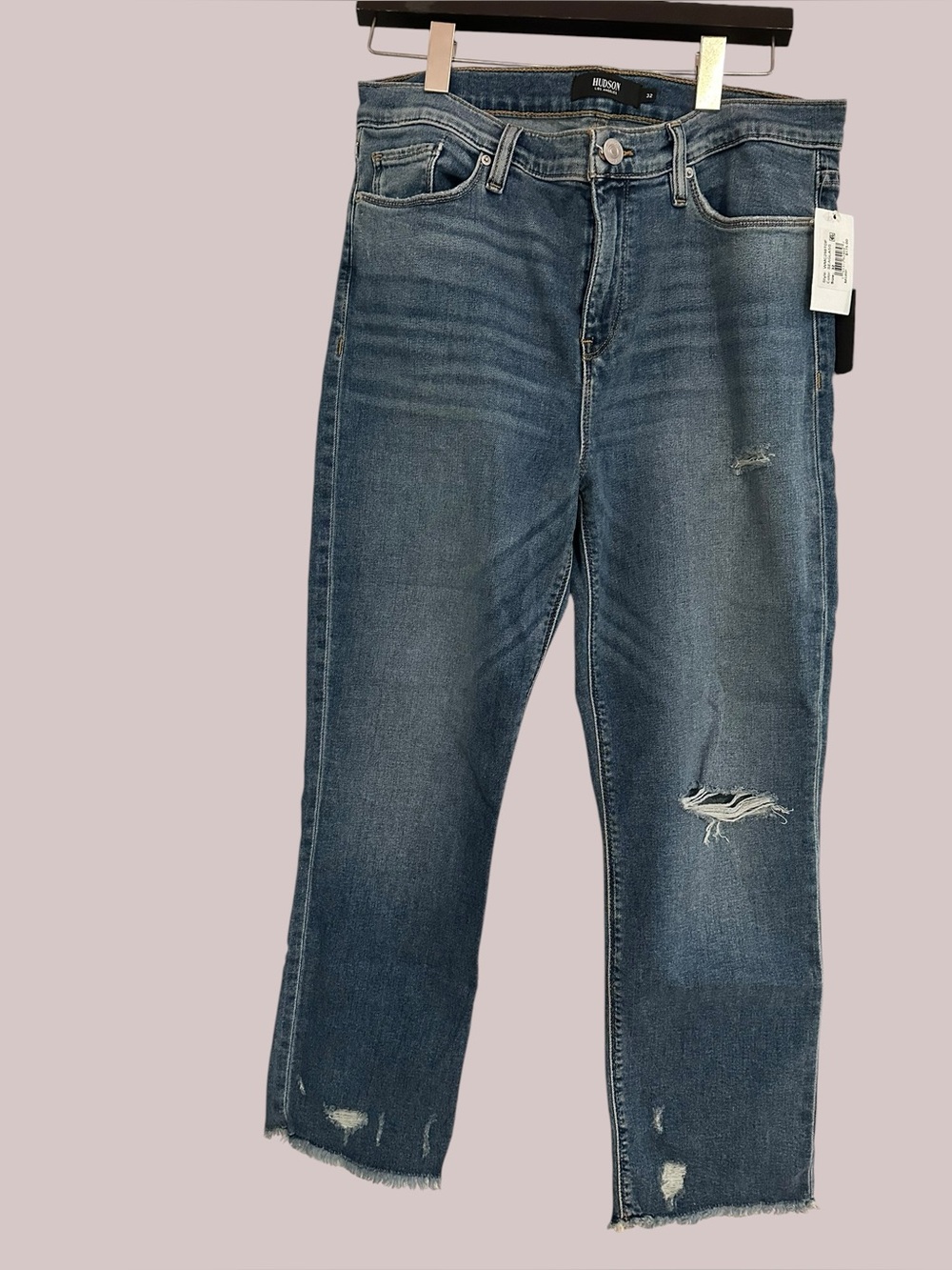 Hudson Jeans Women's Blue Slim Straight Denim